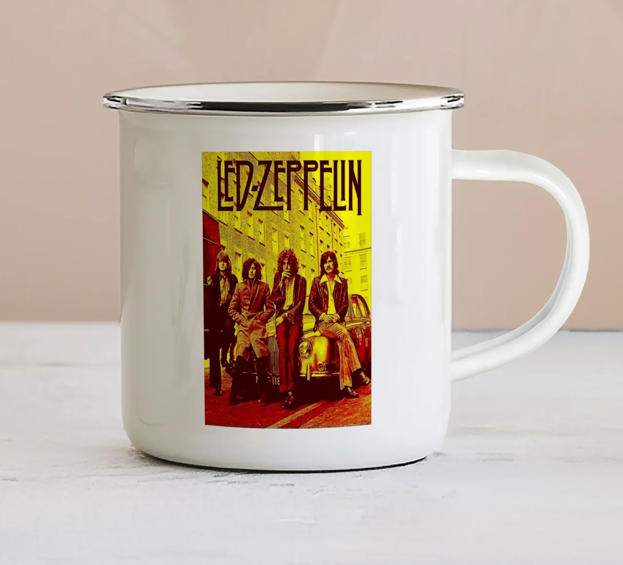 Led Zeppelin Band Art tazza in smalto da vanhesling