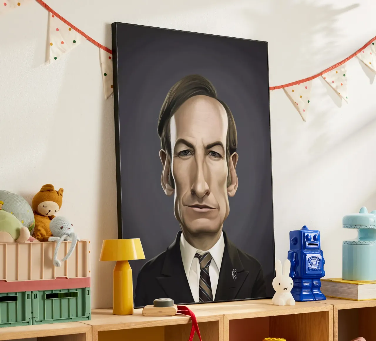 Bob Odenkirk alluminio dibond da Rob Art | Illustration