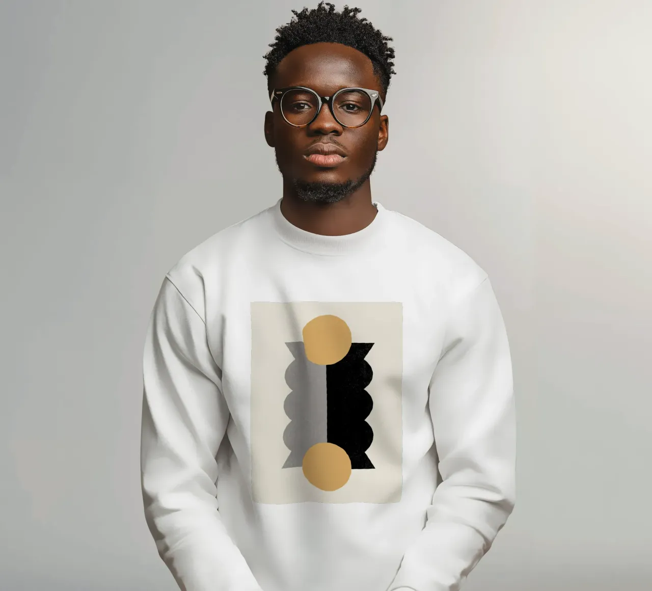 Balance Colorblock - Oro Nero felpa da MoonlightPrint