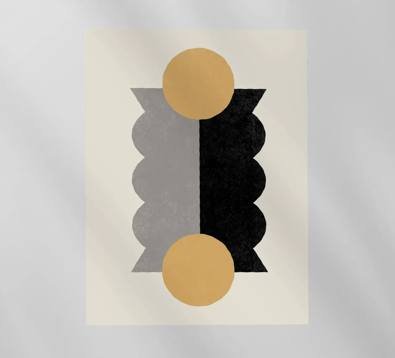 Balance Colorblock - Oro Nero pellicola backlit da MoonlightPrint