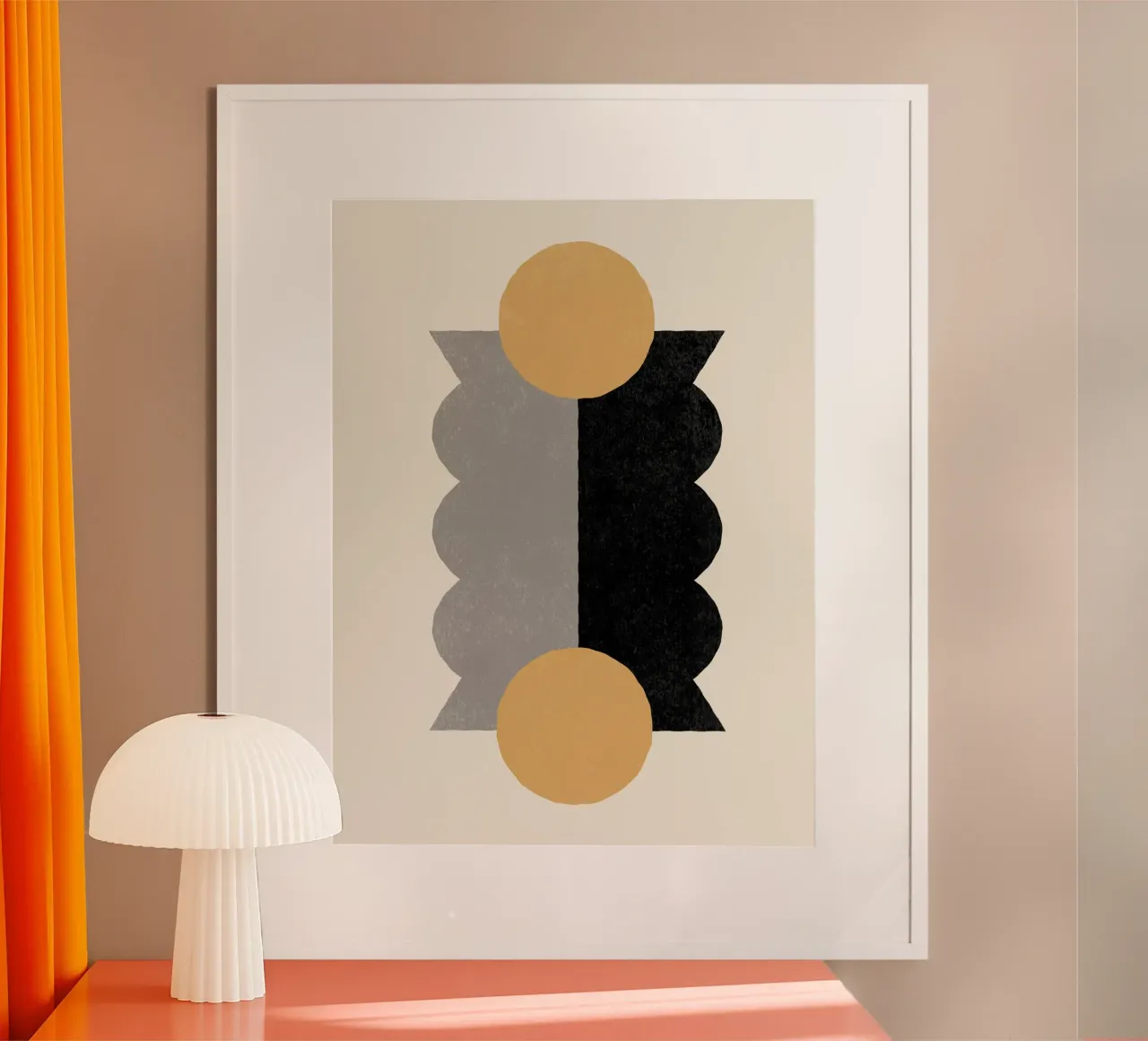 Balance Colorblock - Oro Nero carta hahnemühle da MoonlightPrint