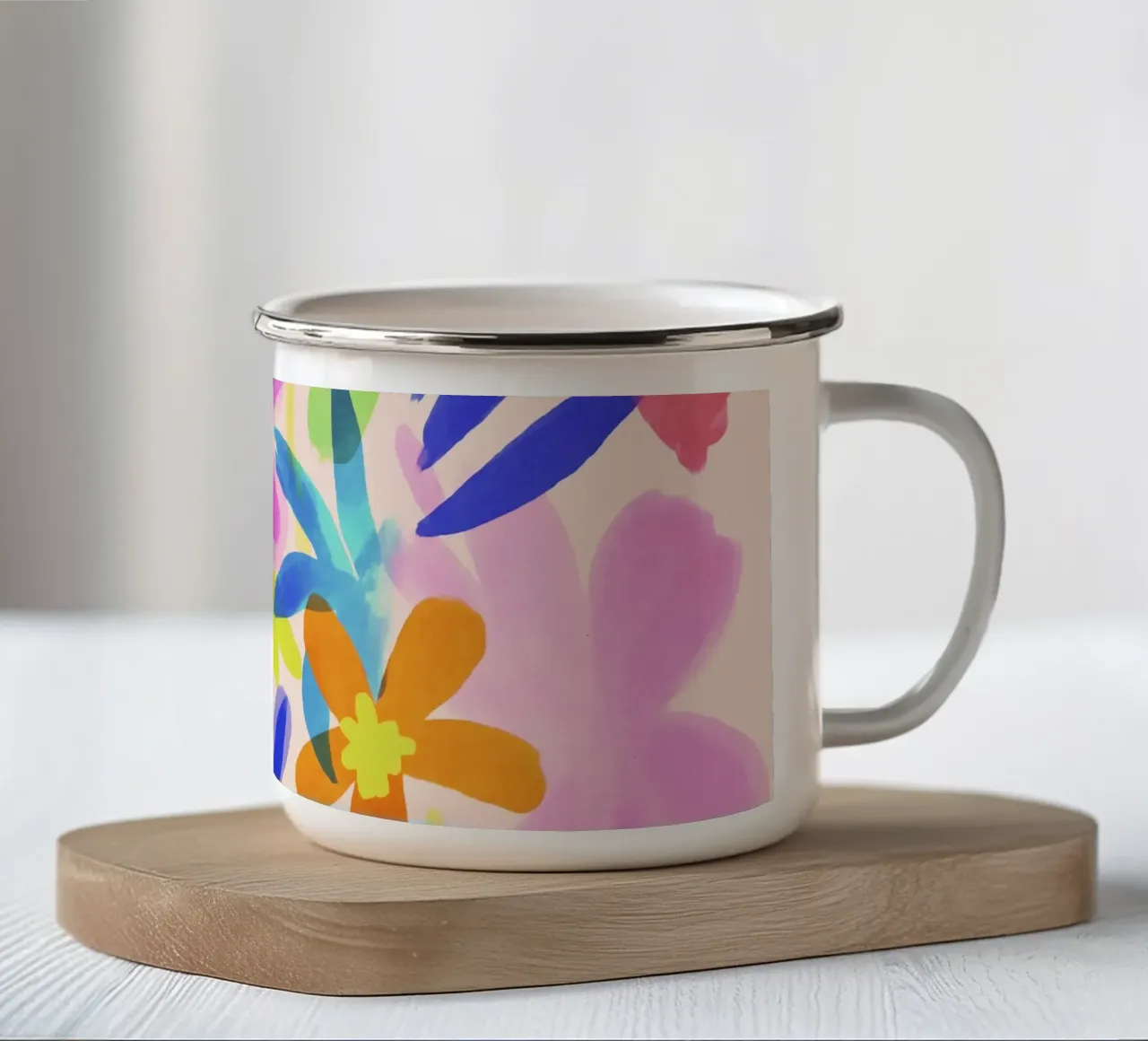 Fiori espressivi Summer Vibe tazza in smalto da Andrea Haase Modern Home
