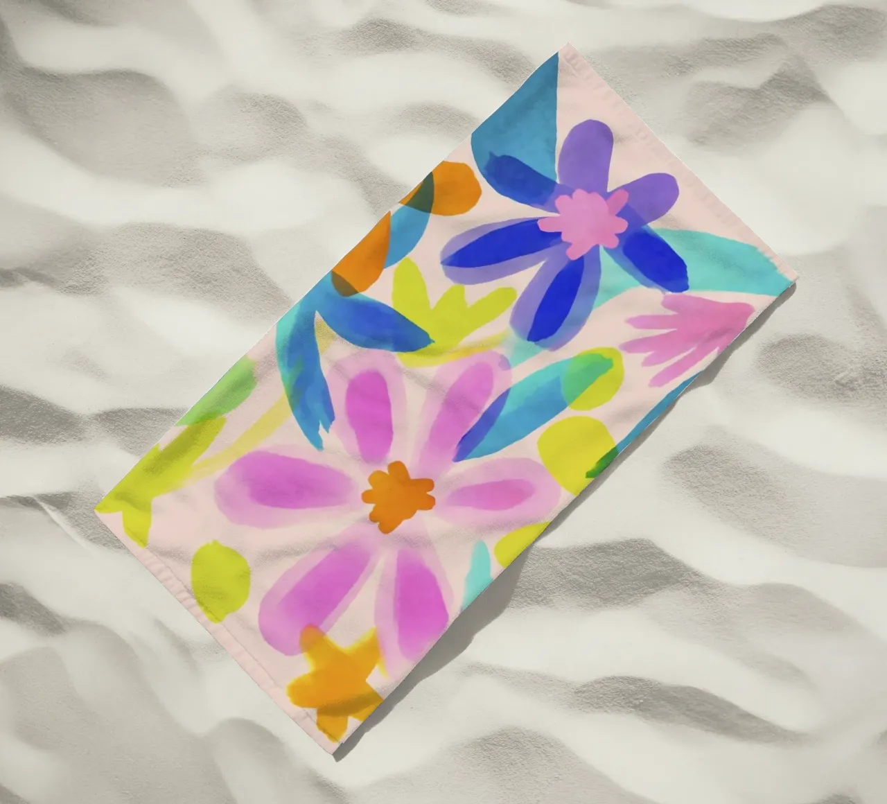 Fiori espressivi Summer Vibe telo mare da Andrea Haase Modern Home