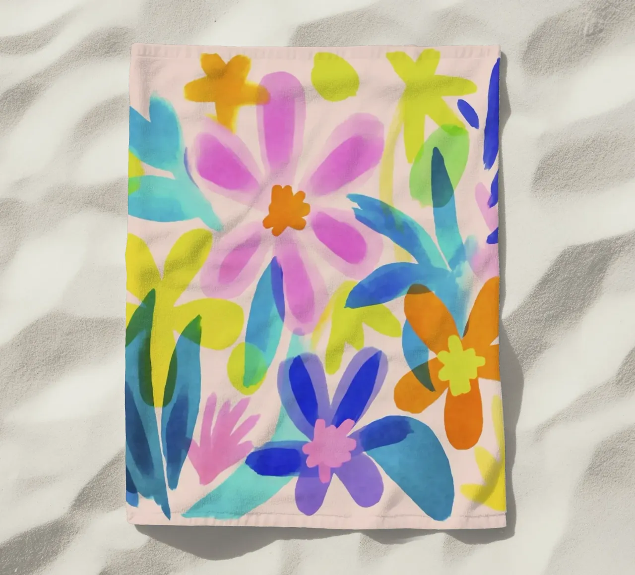 Fiori espressivi Summer Vibe telo mare da Andrea Haase Modern Home