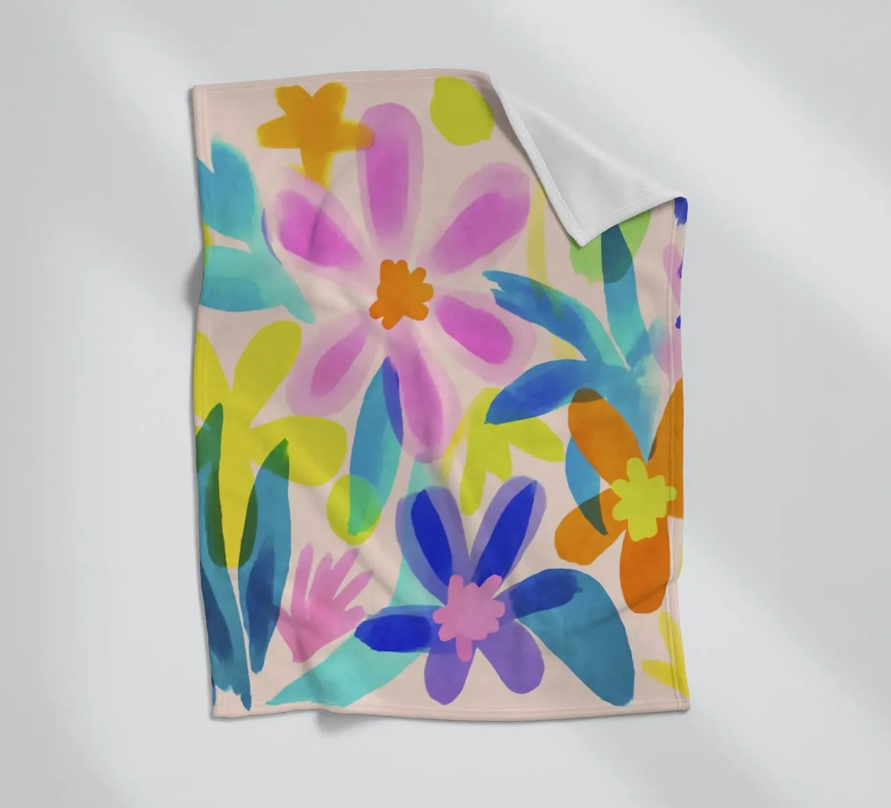Fiori espressivi Summer Vibe coperta in pile da Andrea Haase Modern Home