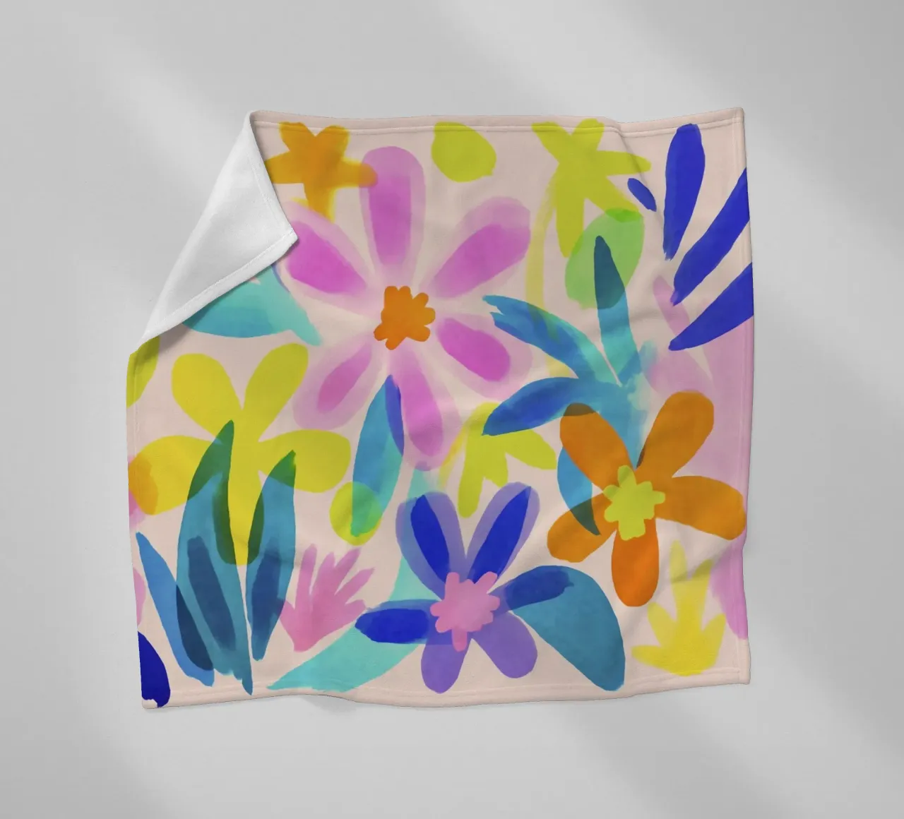 Fiori espressivi Summer Vibe coperta in pile da Andrea Haase Modern Home
