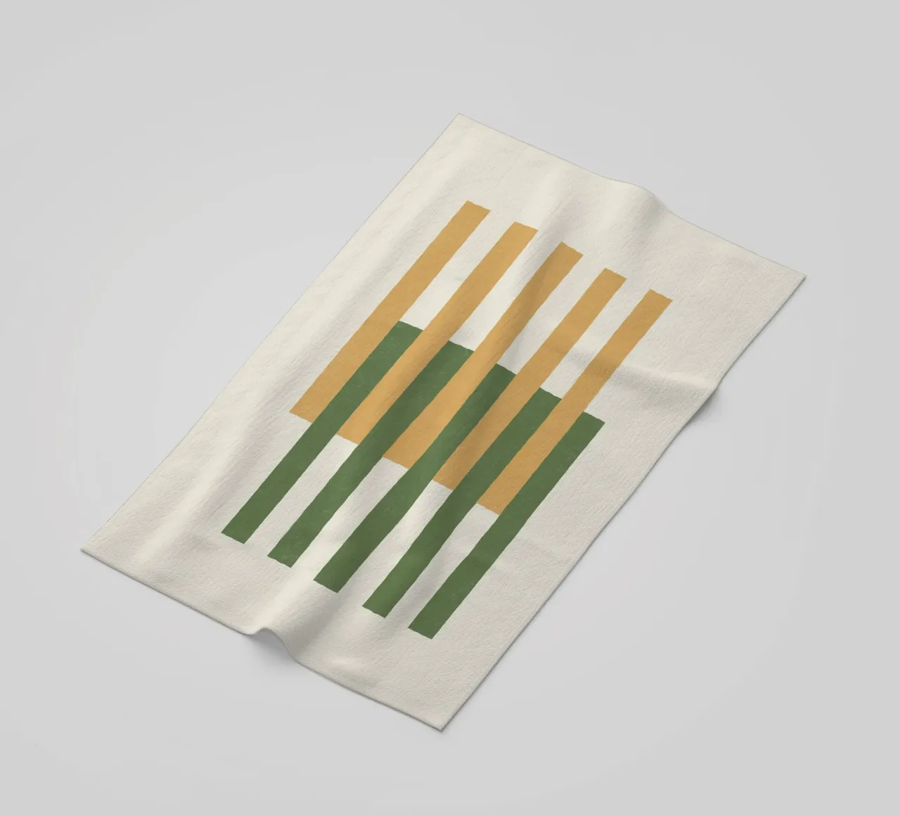 Linee allineate - Verde oro telo mare da MoonlightPrint