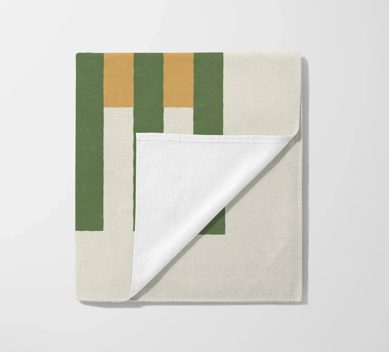 Linee allineate - Verde oro telo mare da MoonlightPrint
