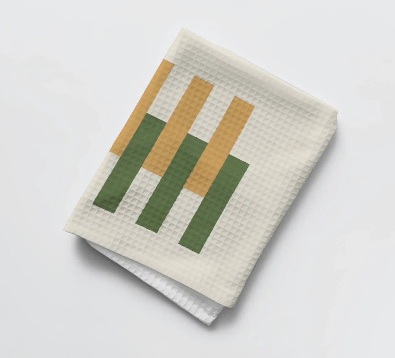 Alignement des lignes - Or Vert torchon de MoonlightPrint