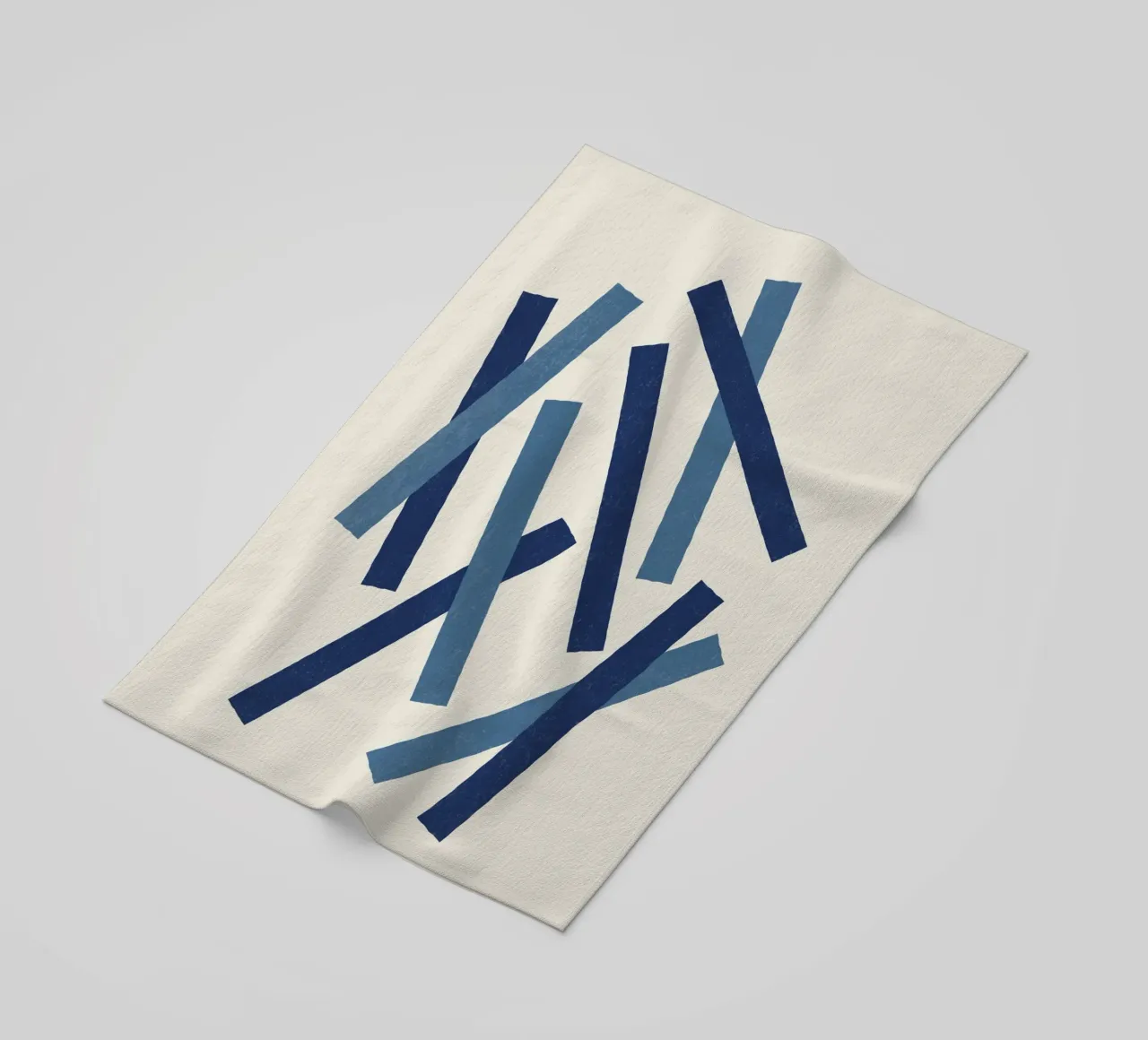 Linee allineate - Blu navy telo mare da MoonlightPrint