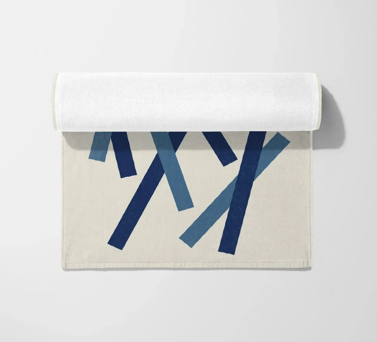 Linee allineate - Blu navy telo mare da MoonlightPrint