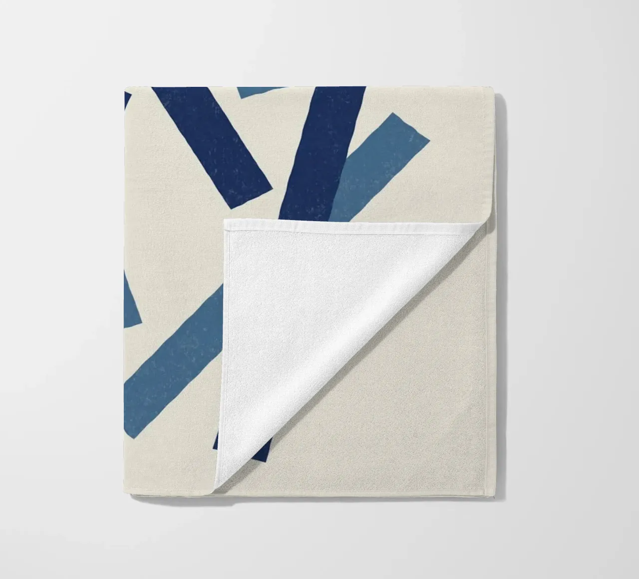 Linee allineate - Blu navy telo mare da MoonlightPrint