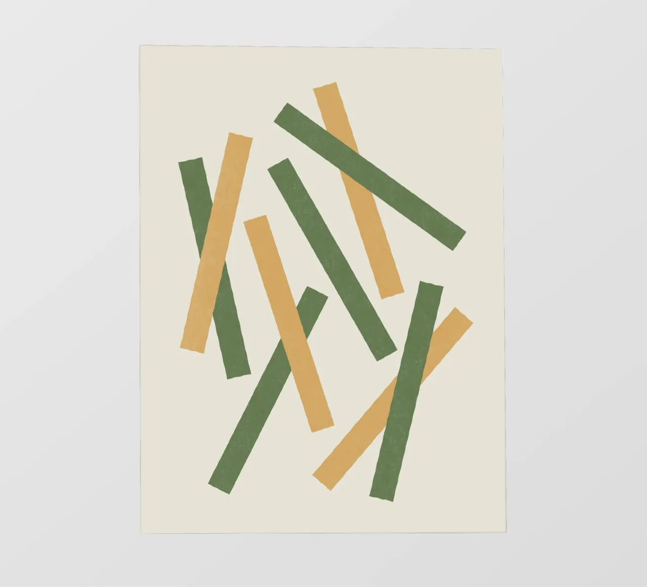 Linee disallineate - Verde oro telo in pvc da MoonlightPrint