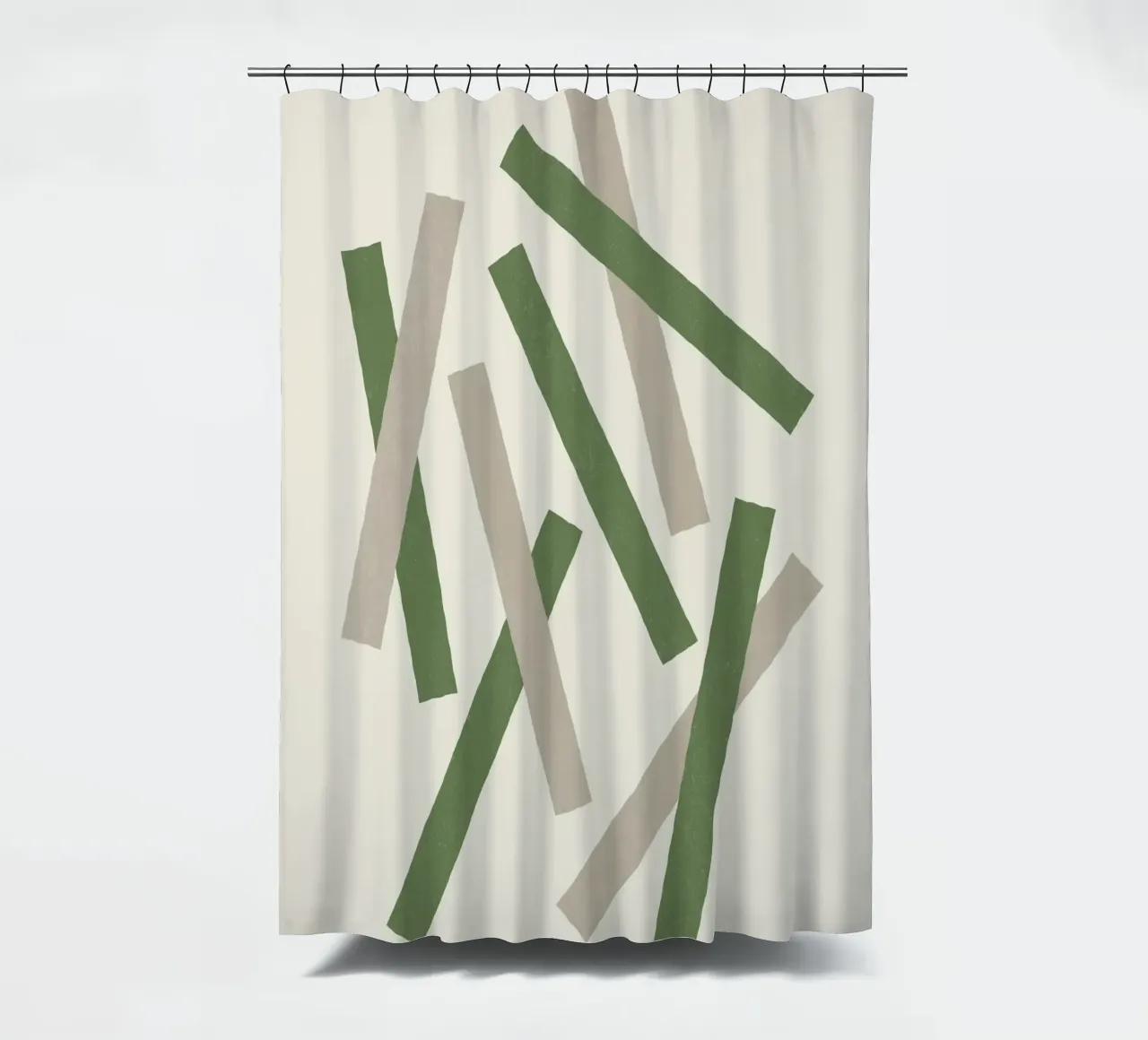 Linee disallineate - Verde tenda da doccia da MoonlightPrint