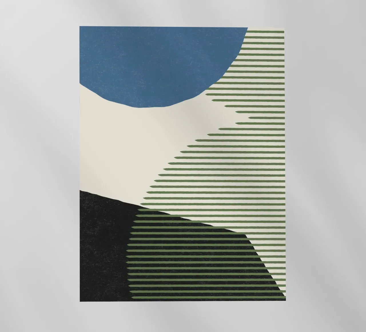 Linee Colore Forme - Blu Verde Nero pellicola backlit da MoonlightPrint