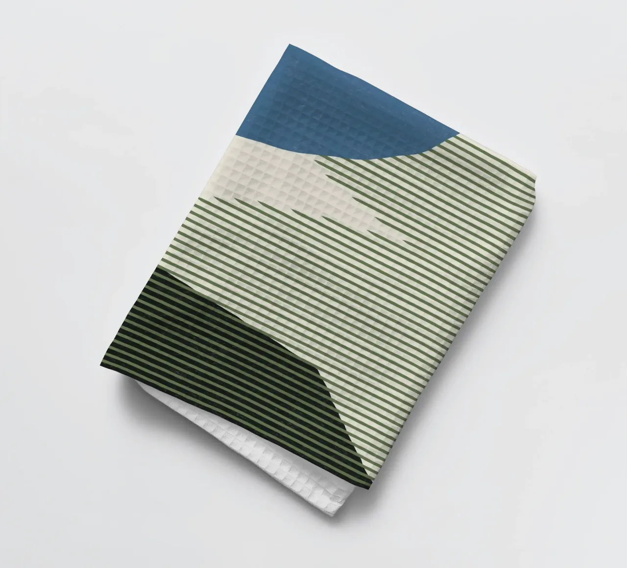 Linee Colore Forme - Blu Verde Nero canovaccio da cucina da MoonlightPrint