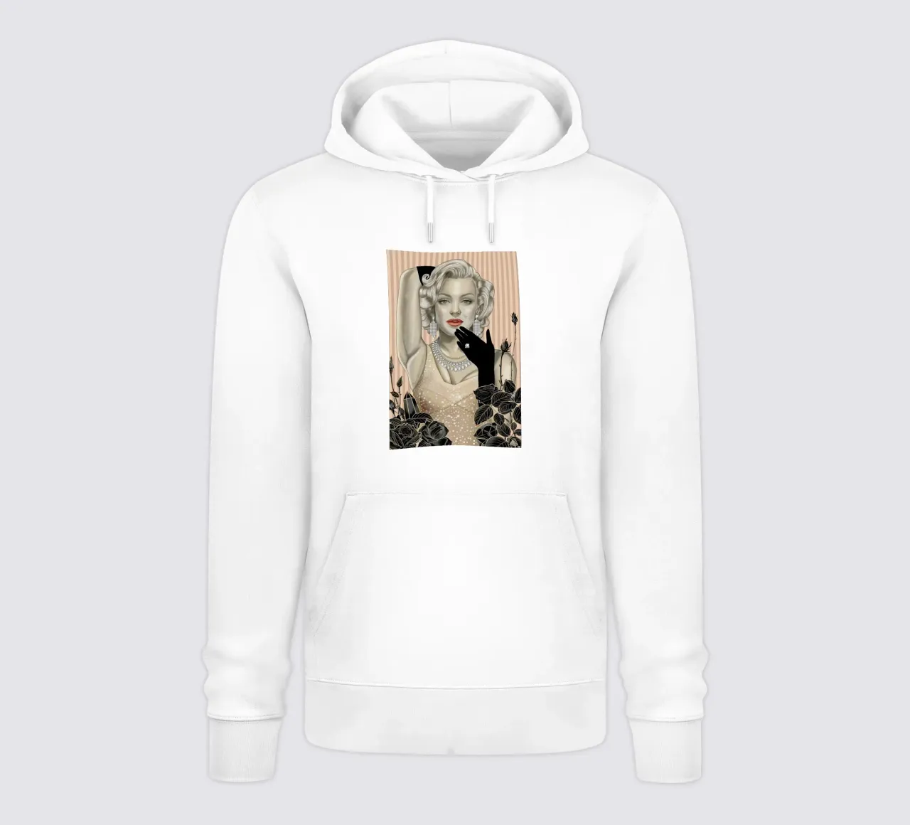 Marilyn Monroe Website felpa con cappuccio da Nettsch