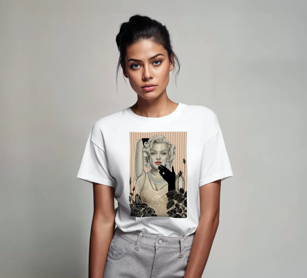 Marilyn Monroe Website t-shirt da Nettsch