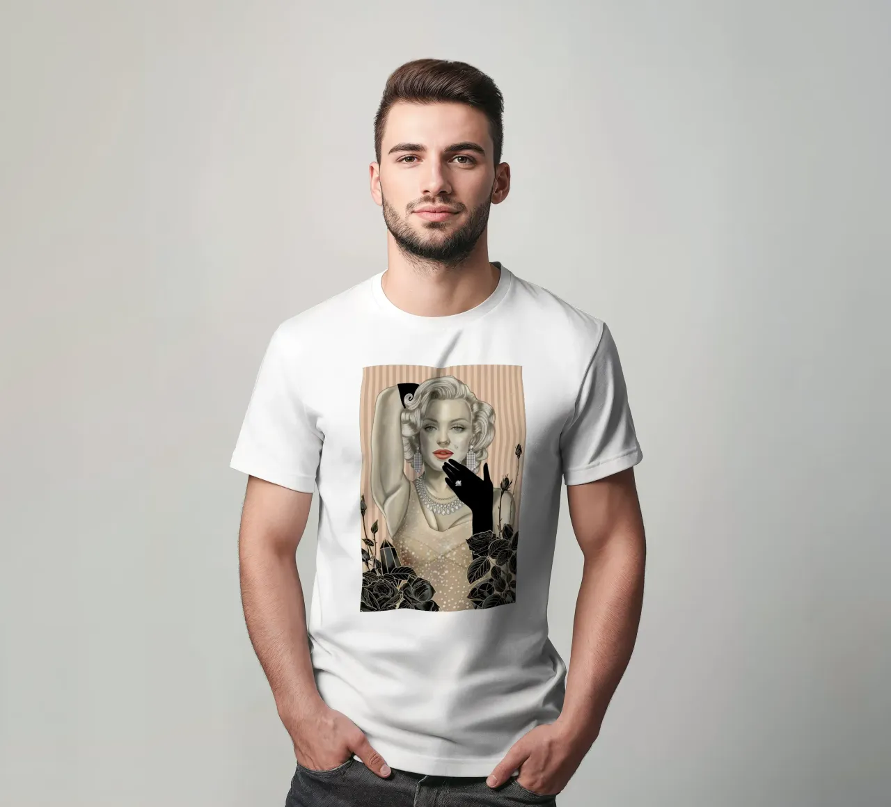 Marilyn Monroe Website t-shirt da Nettsch