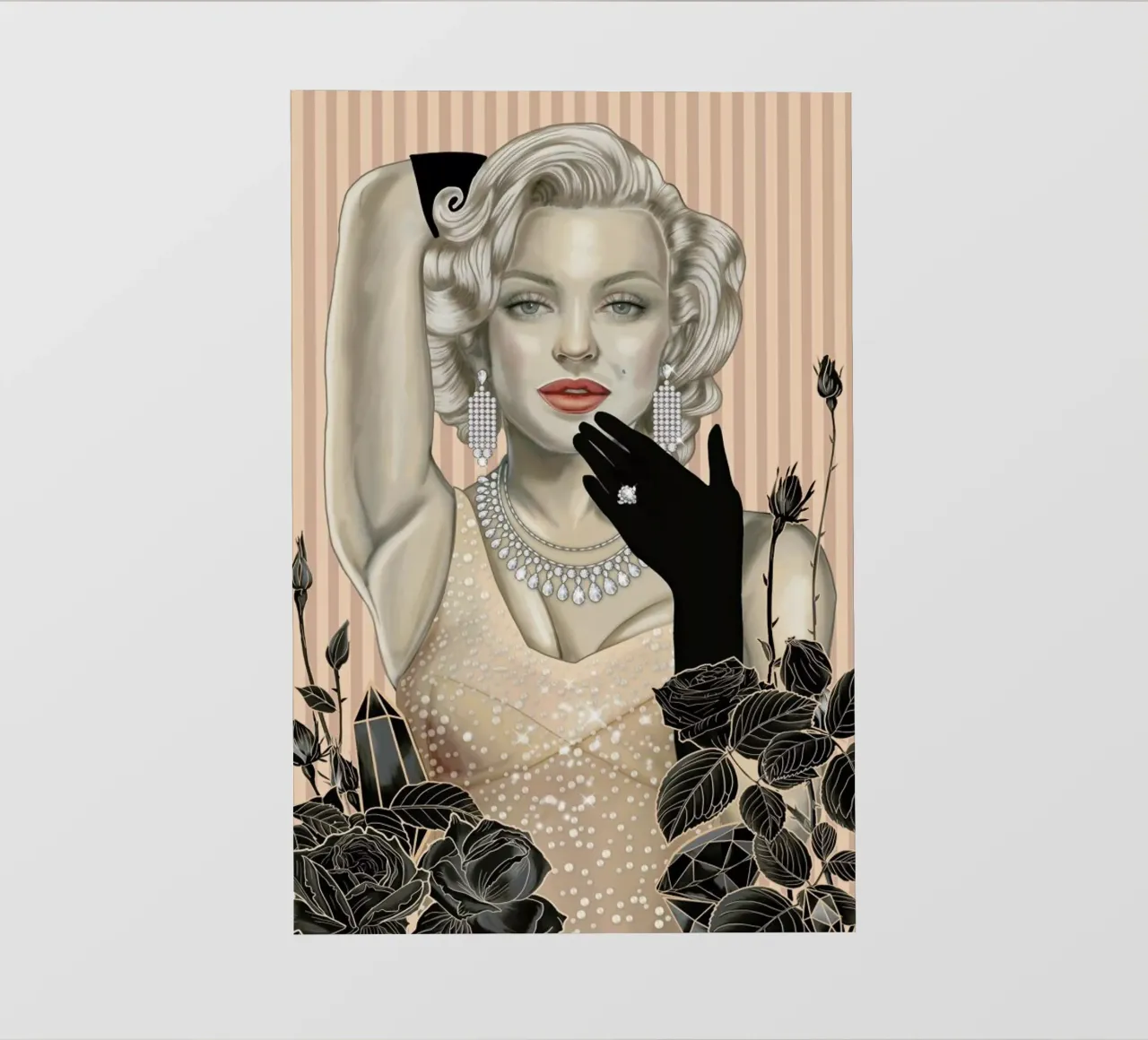 Marilyn Monroe Website telo in pvc da Nettsch