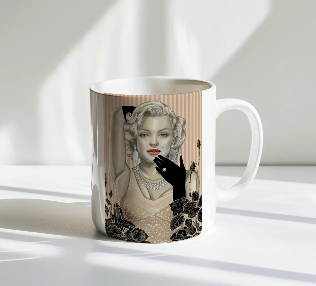 Marilyn Monroe Website tazza in ceramica da Nettsch