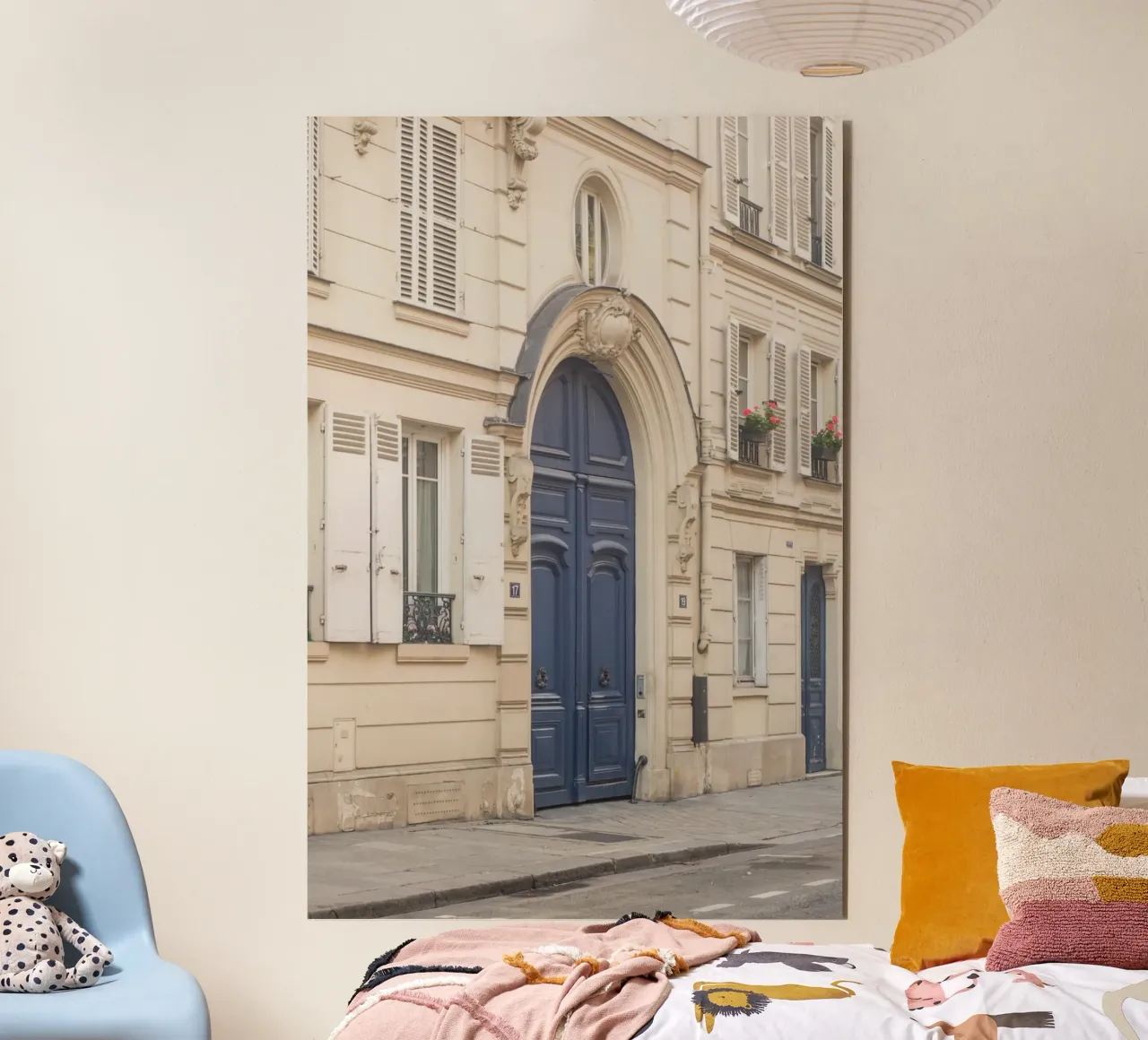 Paris Street Scene alluminio dibond da GraceDigitalArtCo
