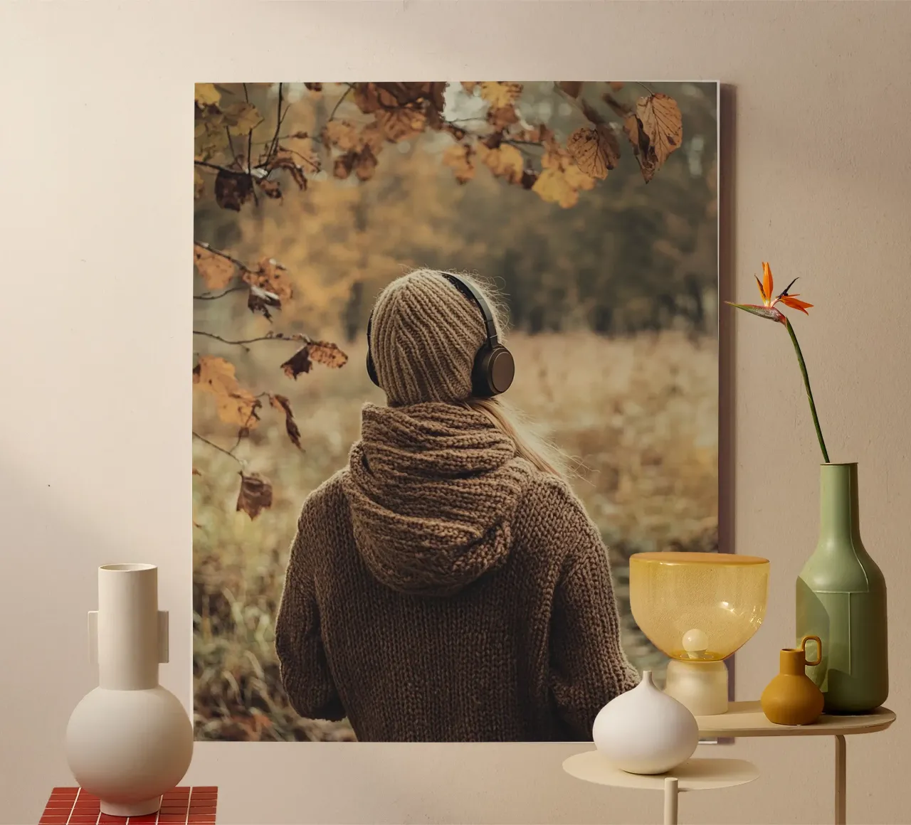 Herbst-Vibes Leinwand mit Schattenfugenrahmen von PhotoVibe Decor