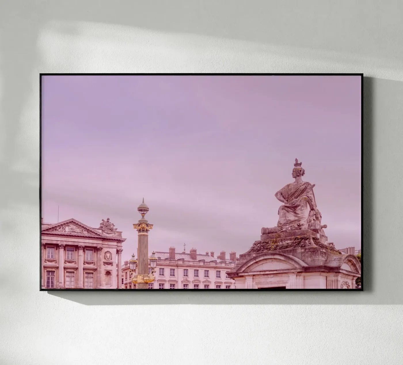 Purple Paris plexiglass da GraceDigitalArtCo