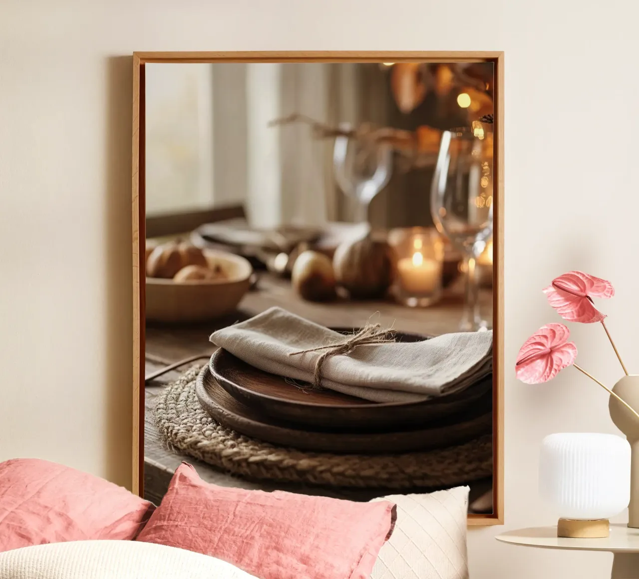 Herbst-Vibes Leinwand mit Schattenfugenrahmen von PhotoVibe Decor