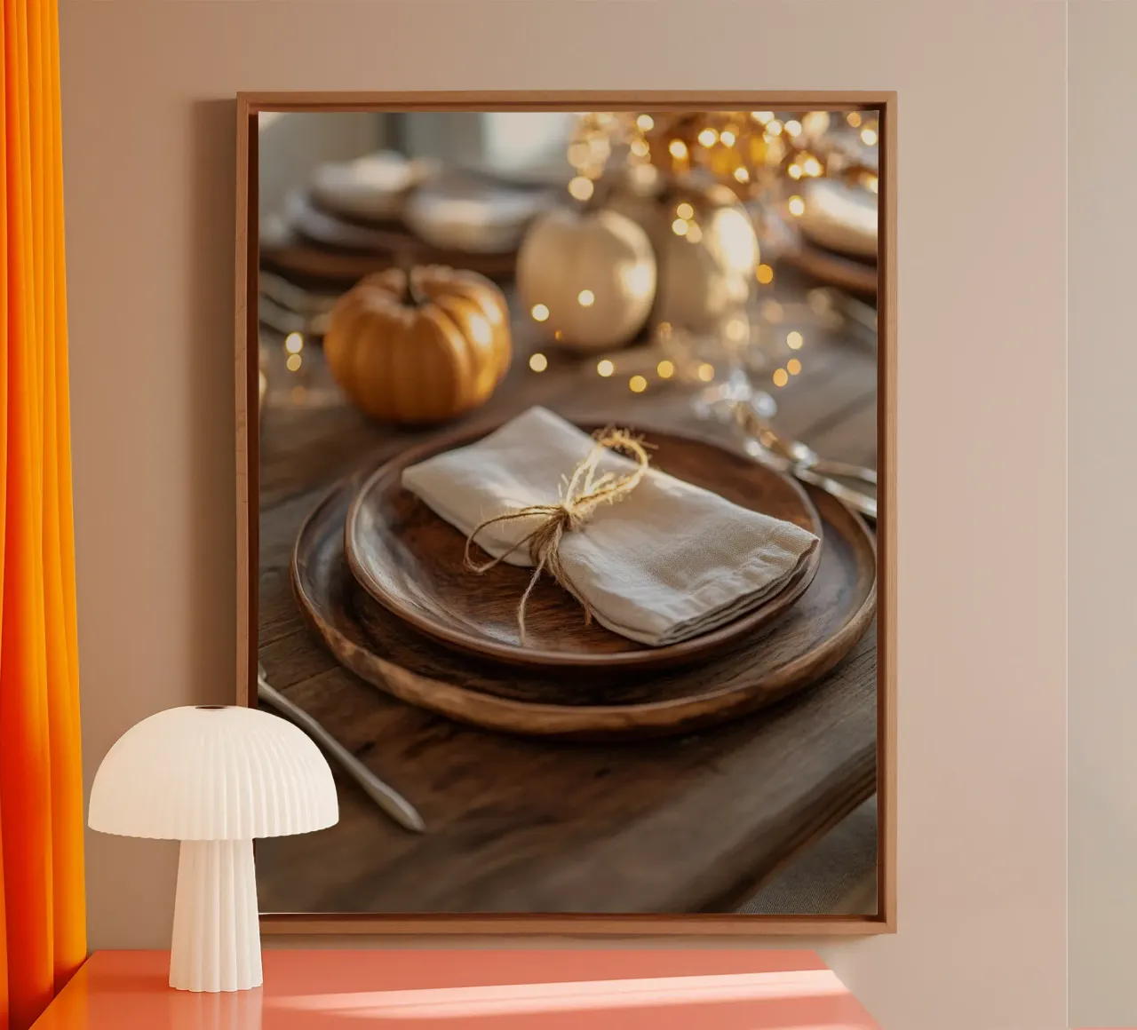 Vibrazioni d'autunno tela con Cornice a cassetta da PhotoVibe Decor