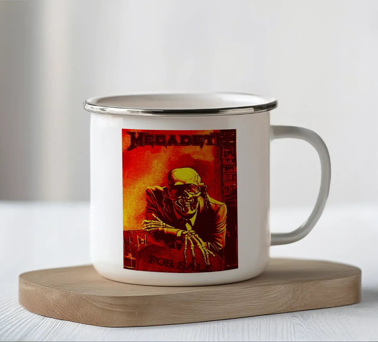 Megadeath Band Art tazza in smalto da vanhesling