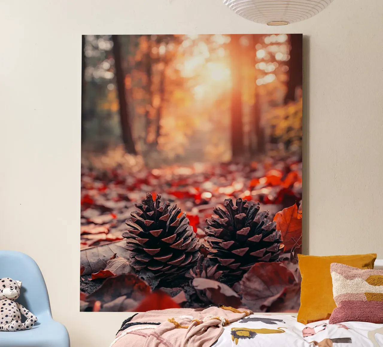 Herbst-Vibes Leinwand mit Schattenfugenrahmen von PhotoVibe Decor