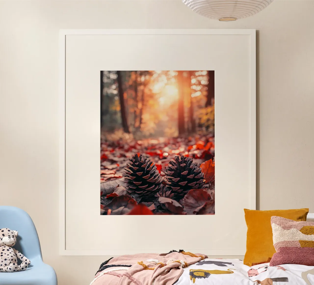 Vibrazioni d'autunno poster con telaio in plastica da PhotoVibe Decor