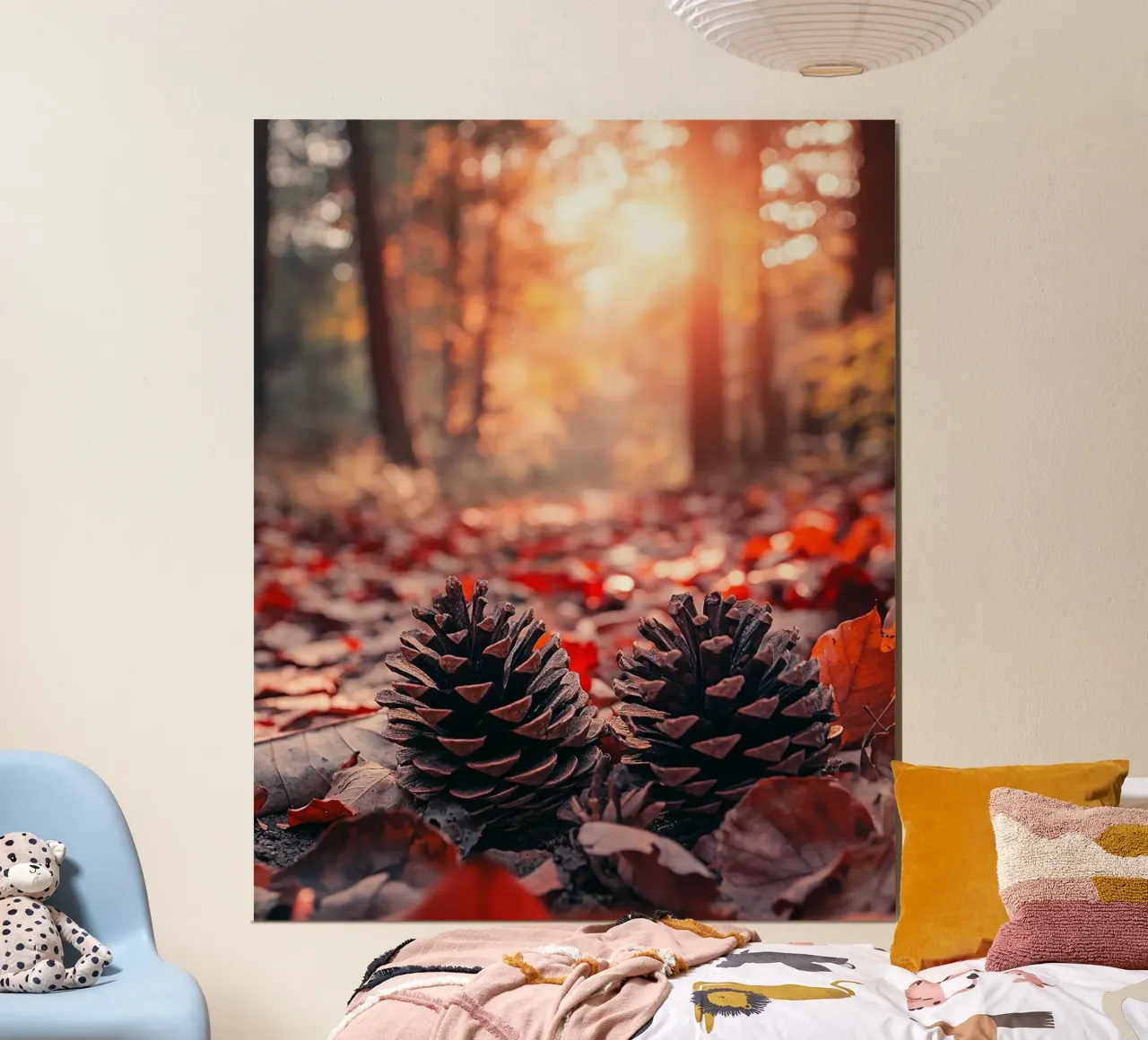 Vibrazioni d'autunno poster con telaio in plastica da PhotoVibe Decor