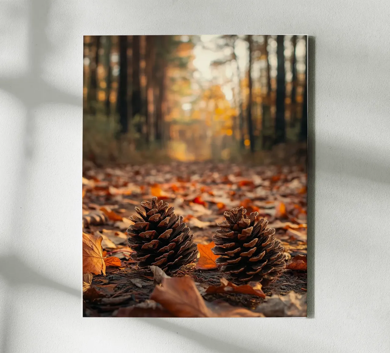 Herbst-Vibes Leinwand mit Schattenfugenrahmen von PhotoVibe Decor