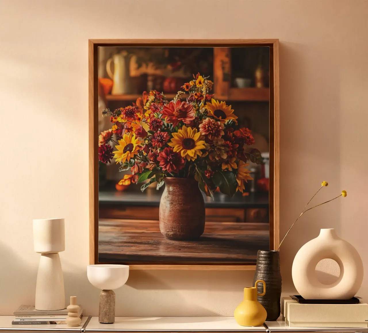 Vibrazioni d'autunno tela con Cornice a cassetta da PhotoVibe Decor