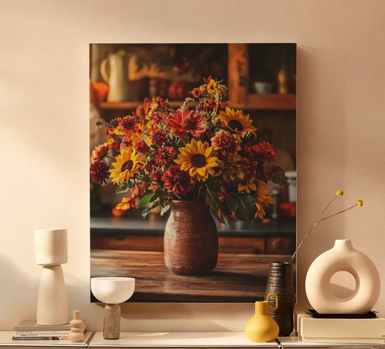 Vibrazioni d'autunno tela con Cornice a cassetta da PhotoVibe Decor