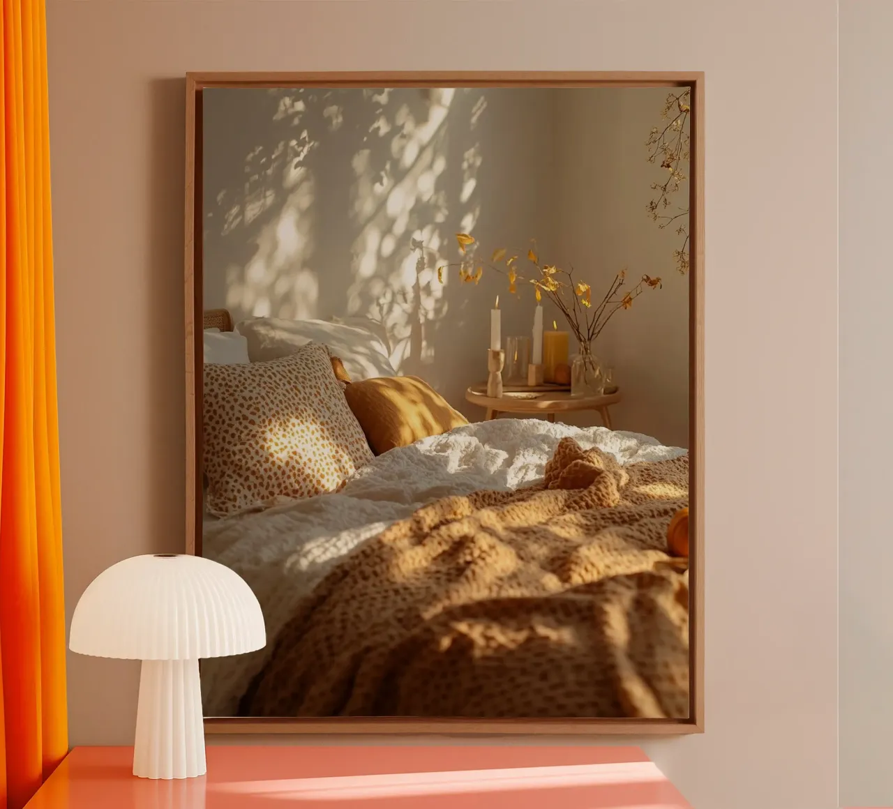 Herbst-Vibes Leinwand mit Schattenfugenrahmen von PhotoVibe Decor