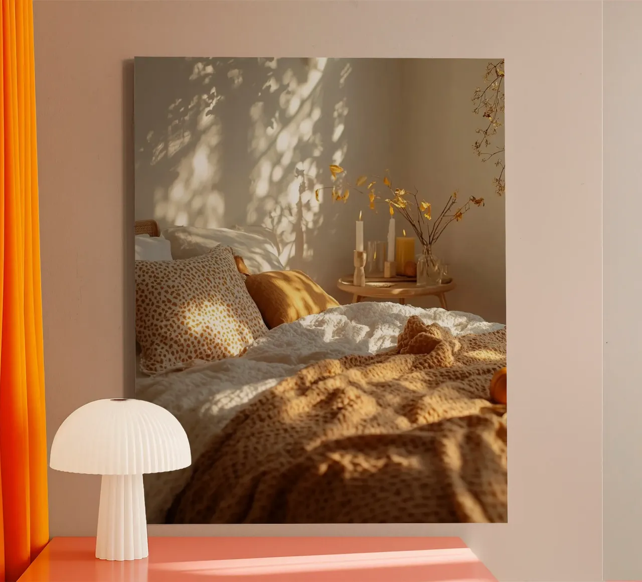 Herbst-Vibes Leinwand mit Schattenfugenrahmen von PhotoVibe Decor