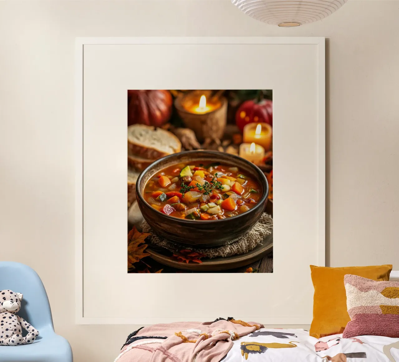 Herbst-Vibes Poster mit Aluminium Rahmen von PhotoVibe Decor
