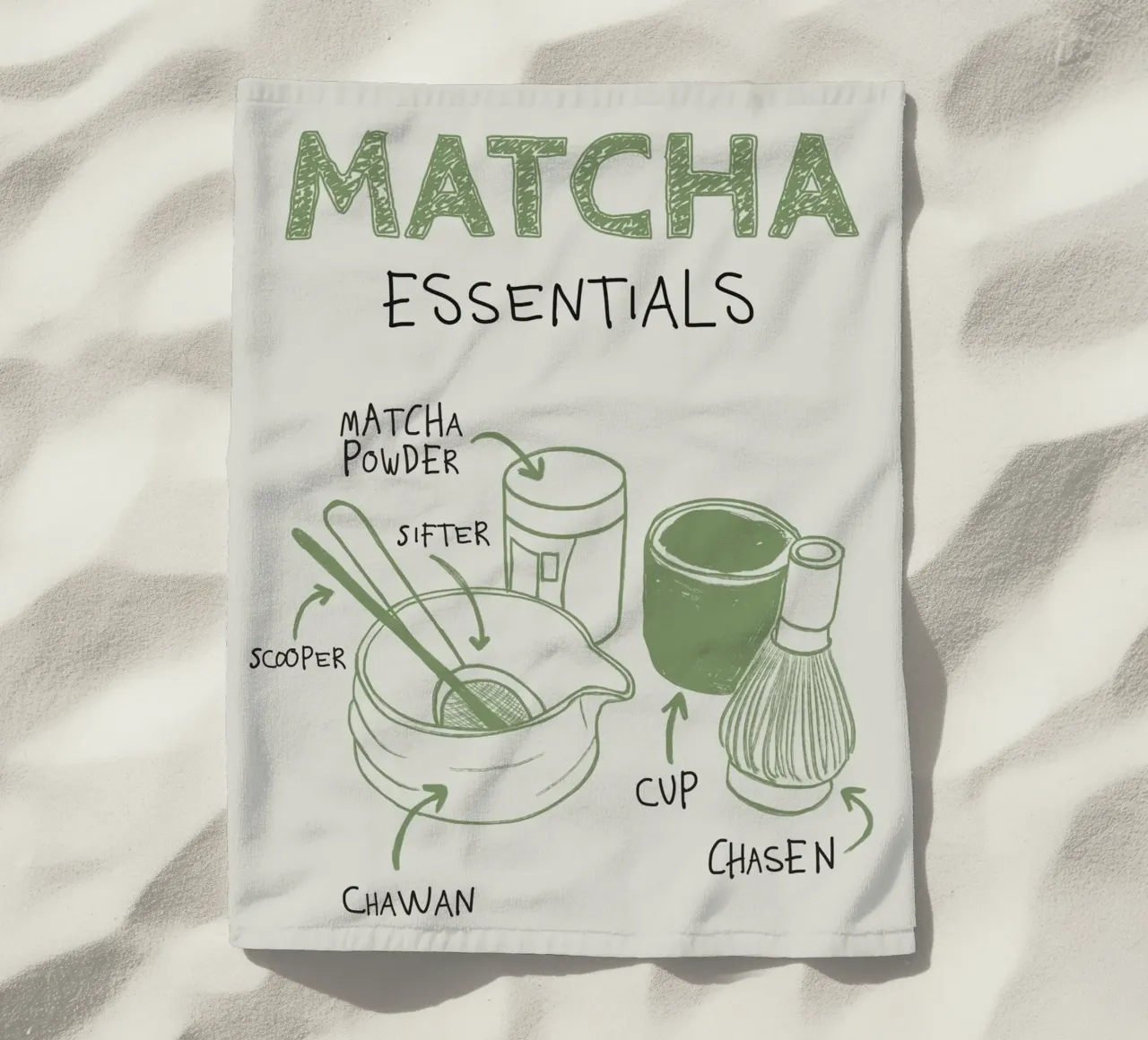 Matcha Essentials telo mare da ni-ja artboutique