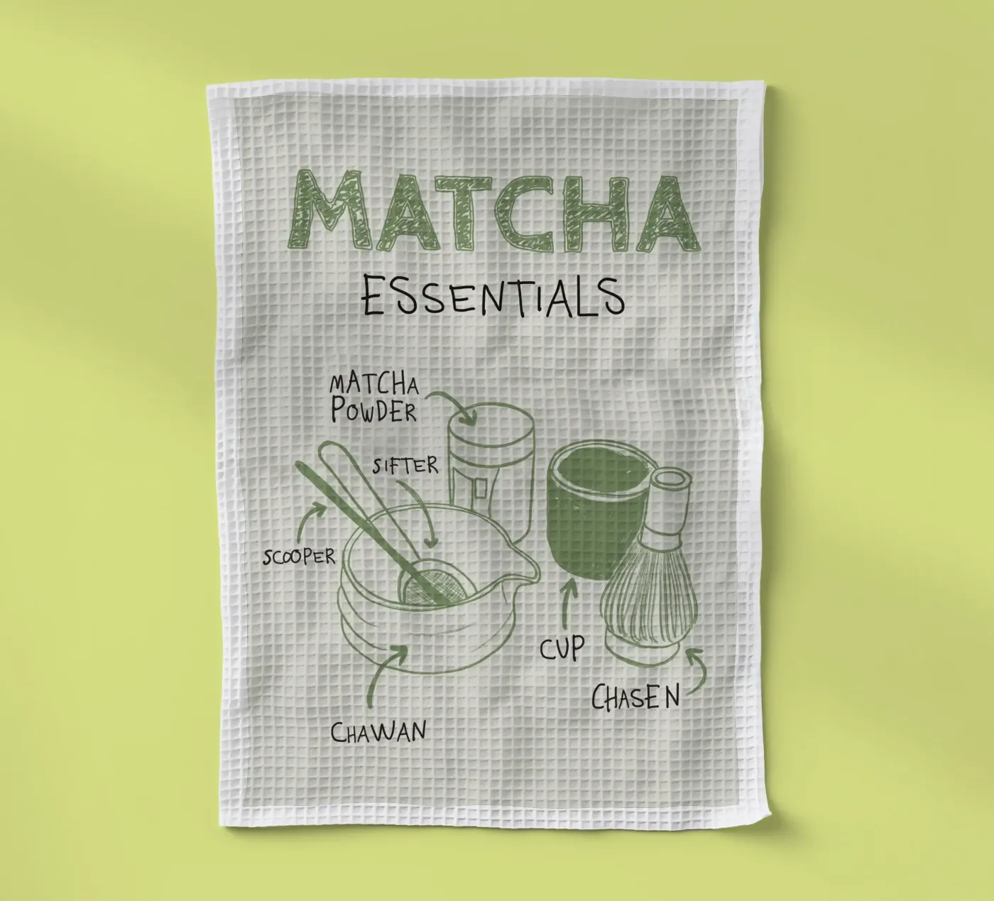 Matcha Essentials torchon de ni-ja artboutique