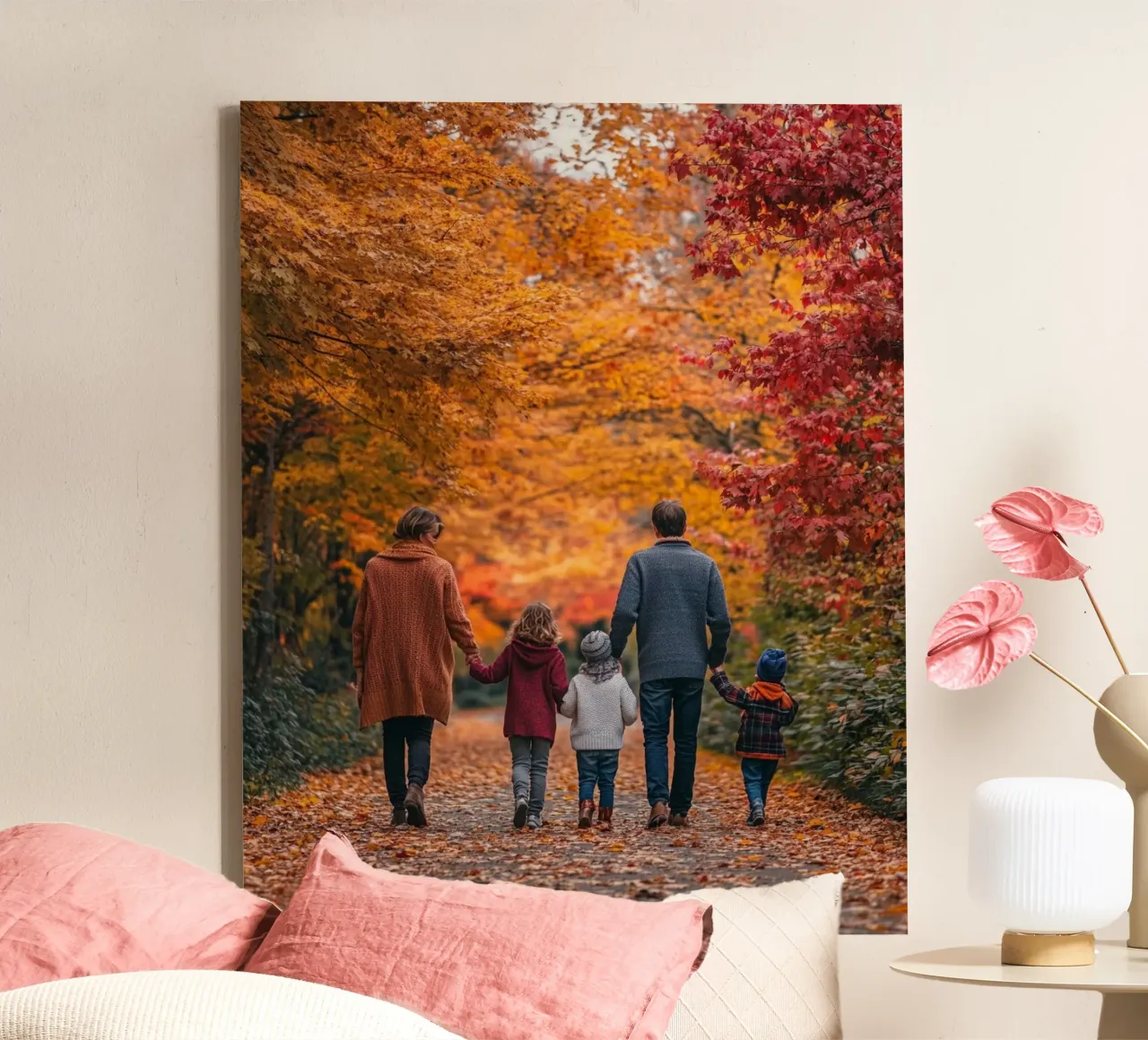 Herbst-Vibes Leinwand mit Schattenfugenrahmen von PhotoVibe Decor