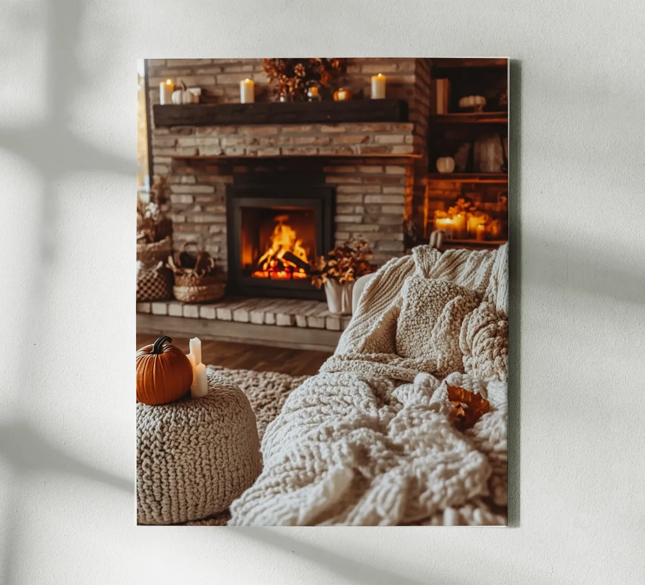Herbst-Vibes Leinwand mit Schattenfugenrahmen von PhotoVibe Decor