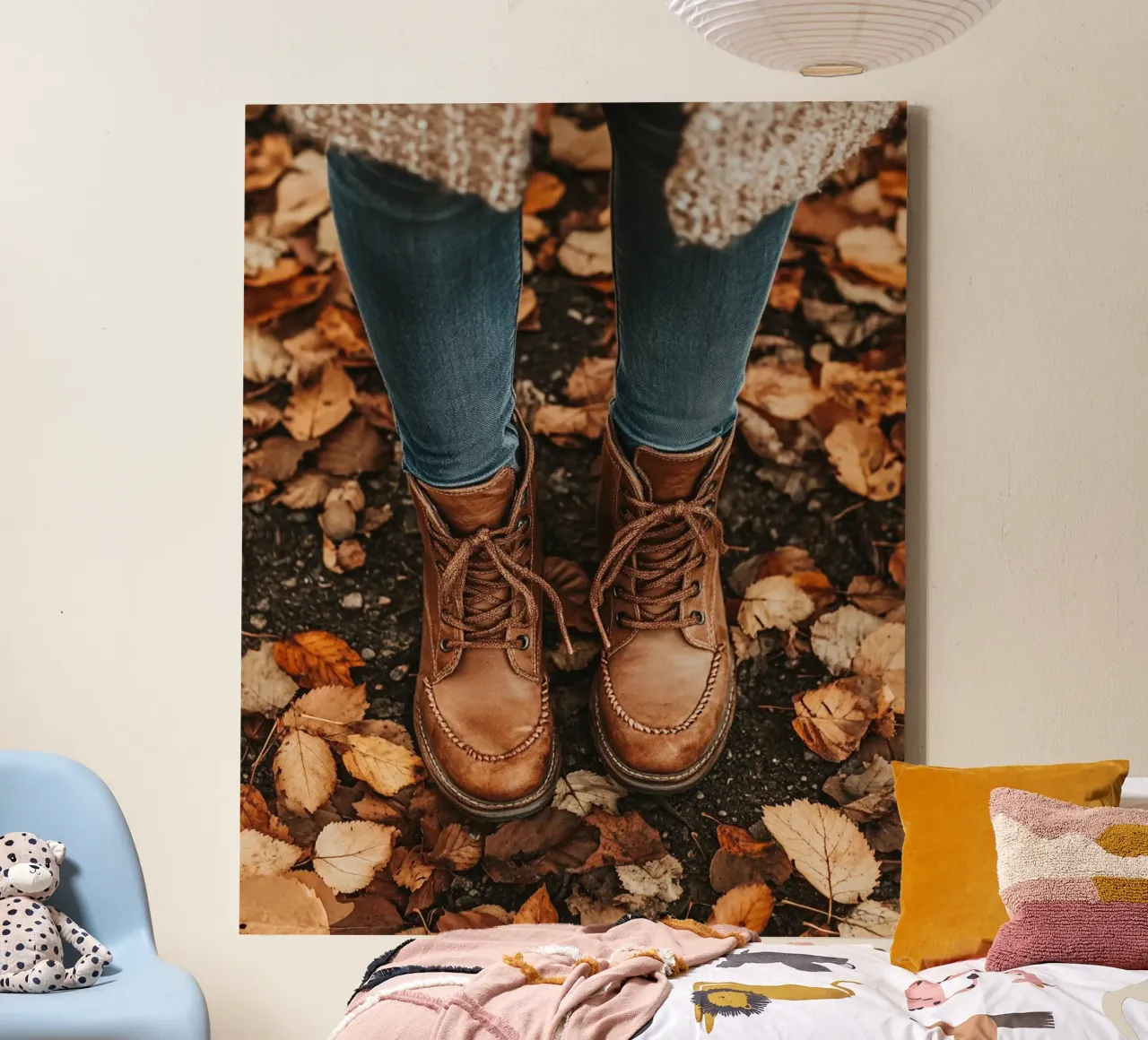 Autumn Vibes canvas with Floater frame by PhotoVibe Decor