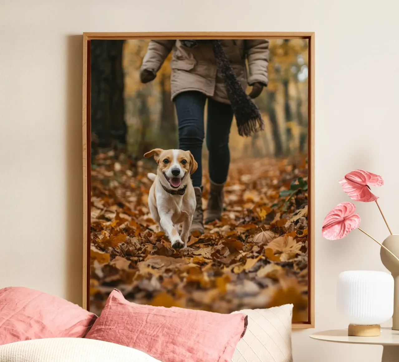 Vibrazioni d'autunno tela con Cornice a cassetta da PhotoVibe Decor