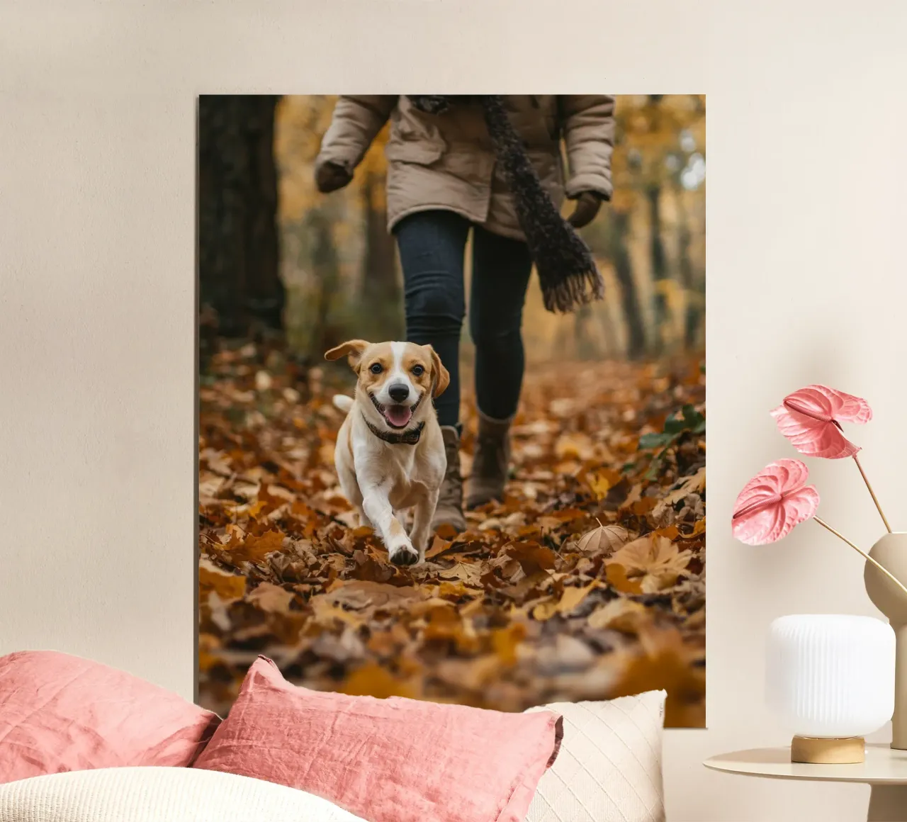 Vibrazioni d'autunno poster con telaio in legno da PhotoVibe Decor