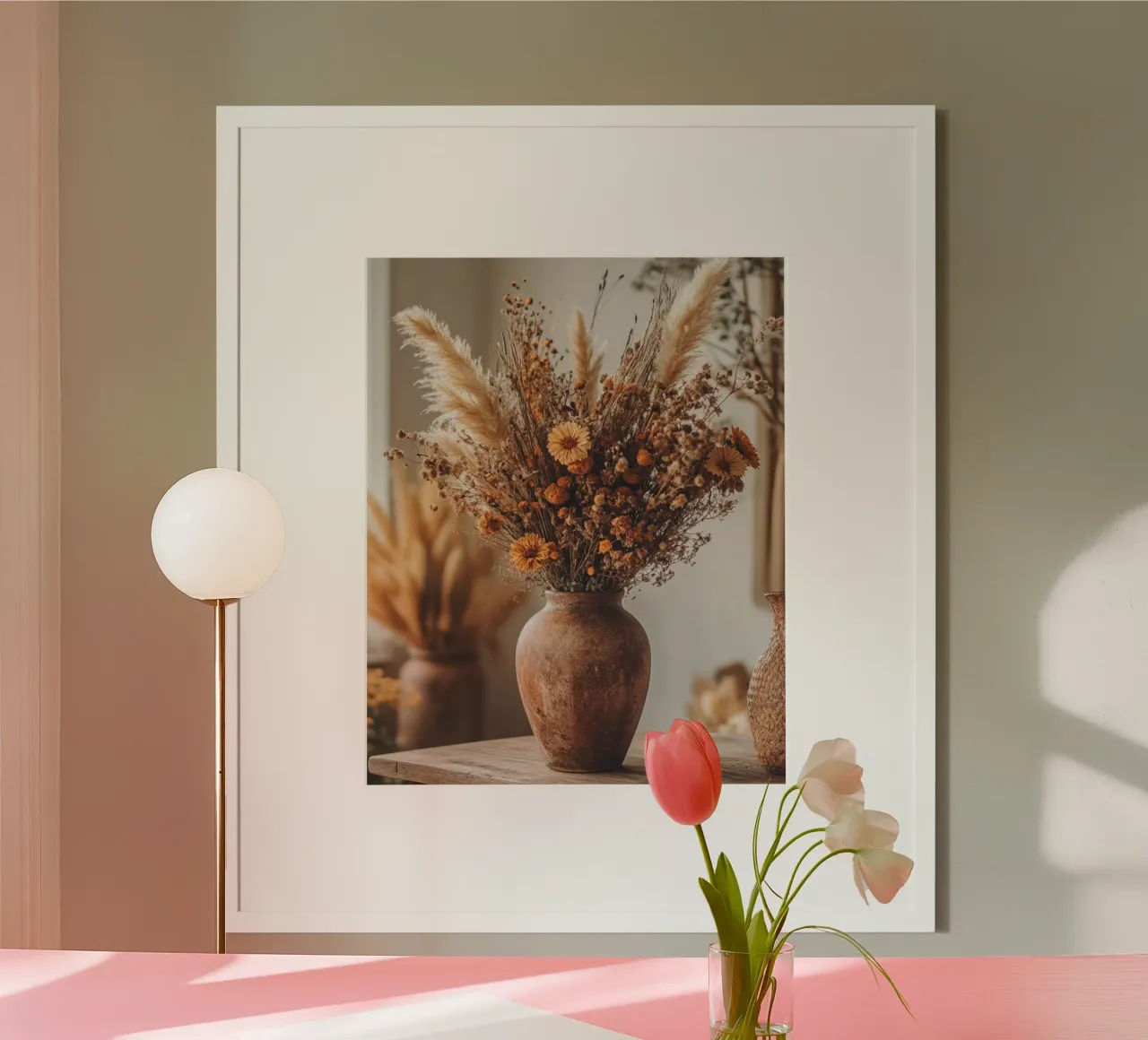 Herbst-Vibes Poster mit Aluminium Rahmen von PhotoVibe Decor