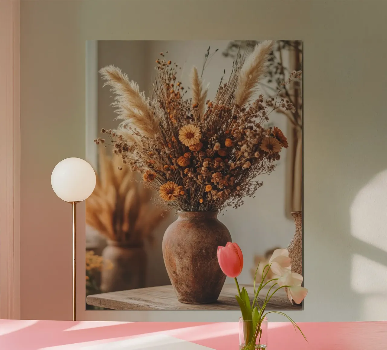 Herbst-Vibes Poster mit Aluminium Rahmen von PhotoVibe Decor