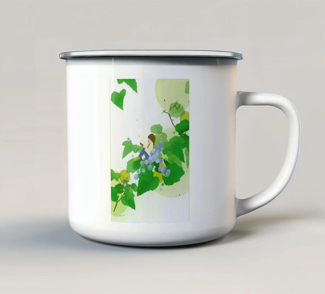 On The Berry Tree tazza in smalto da Duong Tu Tran